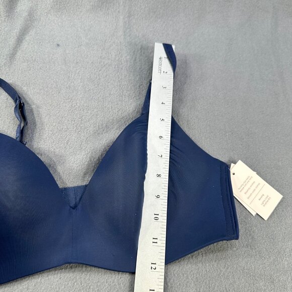 Auden Women's Sz 38C Nursing Bra Lightly Lined Wireless Two Way Straps Blue New - Picture 11 of 14